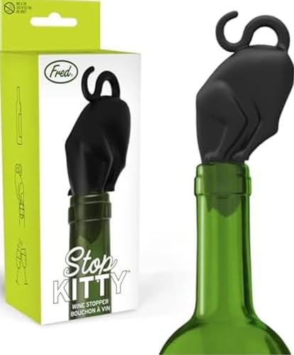 Genuine Fred STOP KITTY Wine Bottle Stopper