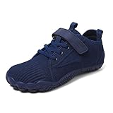 Zapatillas Respetuosas Niño Calzado Respetuoso Gimnasio Zapatos Niños Barefoot Cangrejeras con Puntera De Goma Bebe Niña Invierno Zapato Negro Deportivas Shoes Botas Flexible Running Blancas 27 35