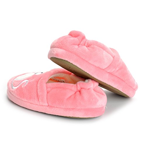 Estamico Toddler Girls' Premium Soft Plush Cats Slippers Cartoon Kitten Warm Winter House Shoes thumb #4