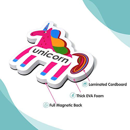 Magnetic Letters and Numbers for Toddlers, Vcertcpl 134pcs Refrigerator Alphabet Magnets for Kids ABC Learning with Animal Vehicle Fruit Patterns, Classroom Supplies Foam Letters Toys for Toddlers 3-7 - Thumbnail 7