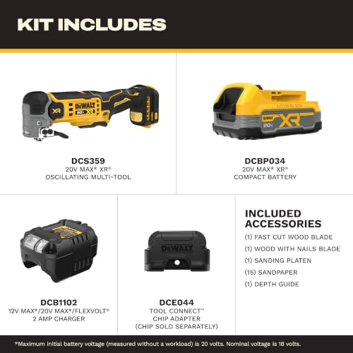 DEWALT 20V MAX XR Oscillating Multitool Kit