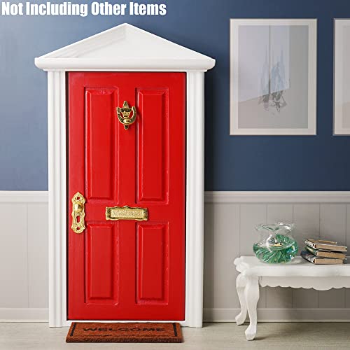 Odoria 1/12 Miniature Fairy Door Dollhouse Furniture Accessories, Red #TOP6