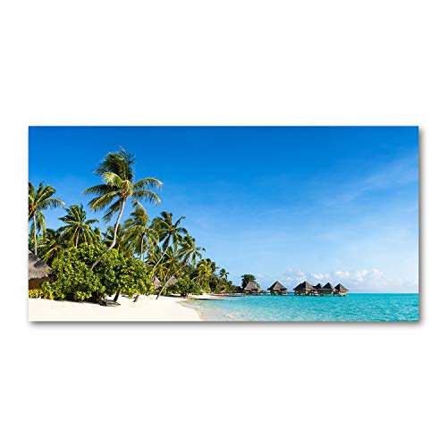 Art mural paysage bleu en impression sur toile haut de gamme 120x60