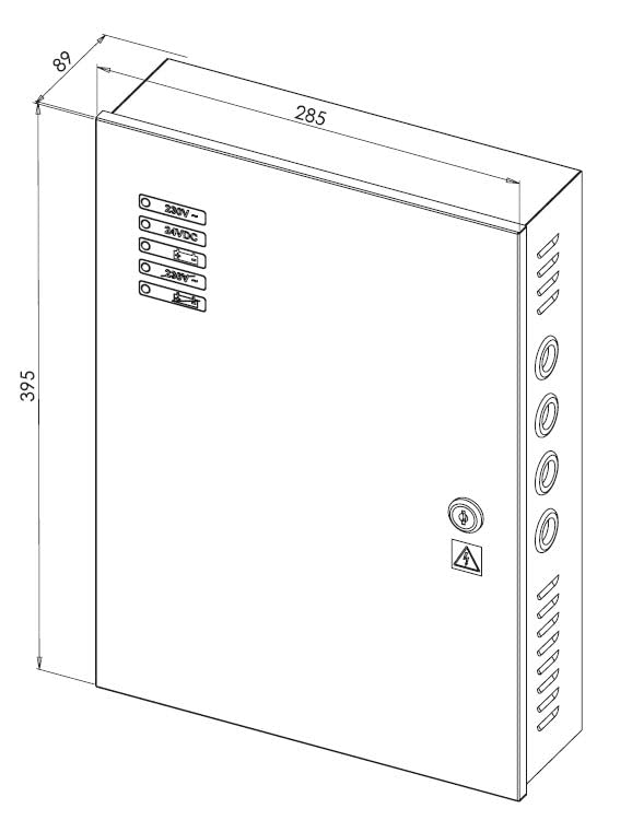 Alimentation secourue 24V DC 5A + relais défaut - HERACLES - PCA-ALIM2405S2