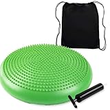 Kinder Erwachsene Balancekissen Ballsitzkissen mit Luftpumpe, Durchmesser 33cm Balance Training Yoga...