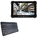 Dell Latitude 7212 Rugged Extreme Tablet Keyboard, BoxWave [SlimKeys Bluetooth Keyboard] Portable Keyboard with Integrated Commands for Dell Latitude 7212 Rugged Extreme Tablet - Jet Black