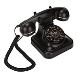 PULSANTE DEL DISCO VECCHIO MODA: il telefono da scrivania vecchio stile utilizza pulsanti del disco vecchio stile, che è strutturato e comodo da usare.