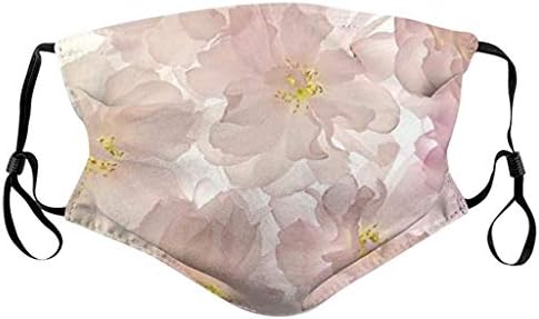 ATRISE 1PC and 2 Replace Flower Print Face Mask Reusable,Washable Cloth, Face Cover,Couple Comfortable Washable Mask