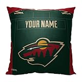 Northwest NHL Personalized Pillow, 18' x 18', Minnesota Wild-Jersey