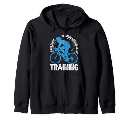 Los 10 mandamientos del entrenamiento del ciclismo Sudadera con Capucha