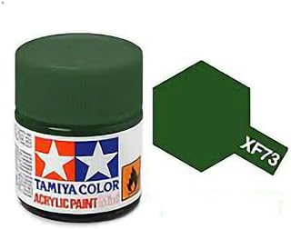 TAMIYA Acrylic Mini XF73 Dark Green 10ml TAM81773 Plastics Paint Acrylic