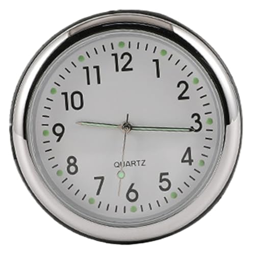 Reloj de salpicadero adhesivo, termómetro para coche con adhesivo, decoración automotriz luminosa para barcos, camiones, coches, exteriores, casa y SUV