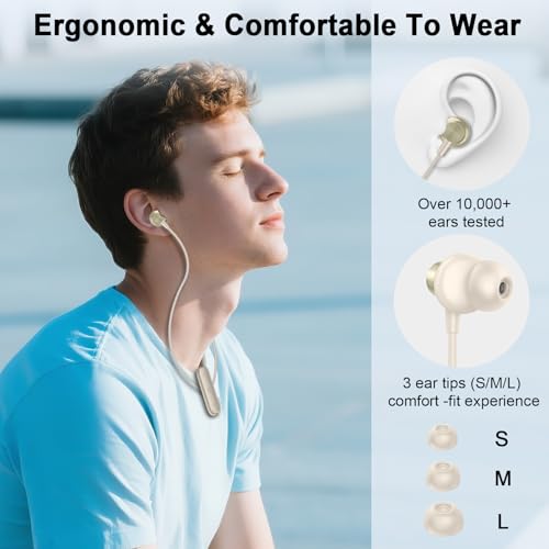Auriculares Inalámbricos, ANC Auriculares Inalámbricos Bluetooth 5.4, Modo de juego Baja Latencia auriculares bluetooth, Cancelación de Ruido ENC Con 4 Mics,18H cascos inalambricos HiFi Estéreo IP7 - imagen 7