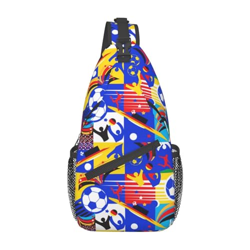 Noasqll Soccer European Championship Chest Sling Bag