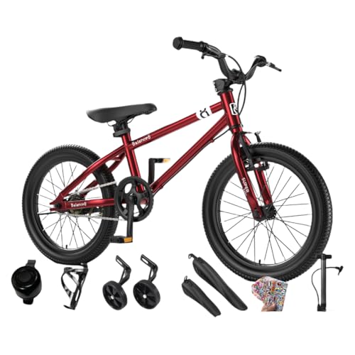 kiwet新しい子供用16インチ / 20インチ自転車、オフロードバイク、 6-15 歳の男の子小学生中大子供 ?速マウンテン衝撃吸収自転車 男の子女の子小学生中学生 6段変速、前後ディスクブレーキ、組み立て簡単 誕生日プレゼント 新年/入学お祝いプレゼン
