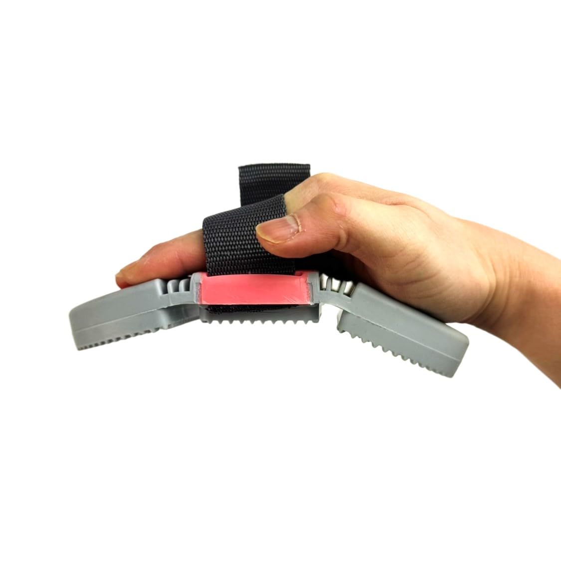 Starter Cleaning Set for Horses Horse Cleaning Kit Care Grooming Flexible Brush Curry Comb Massage Brush 2-in-1 Hoof Pick Mane Brush Horse Brush Hoof Brush (Coral Pink Grey) - Image 3