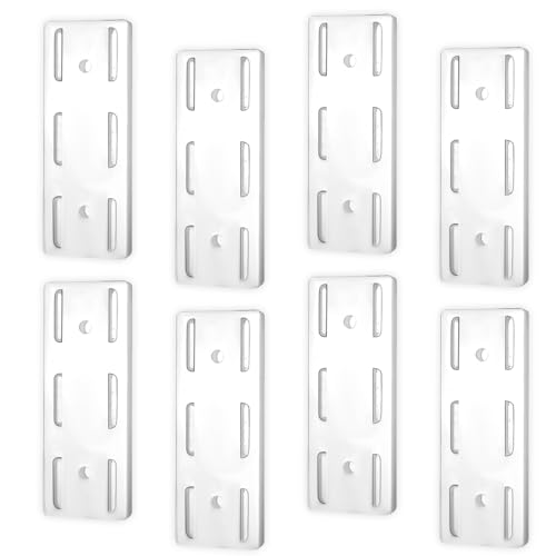 Wanmu Adhesive Punch Free Socket Holder, 8Pcs Adhesive Power Stirp Holder Desktop Socket Fixer Wall Mounted for Kitchen Home Office and Cable Management - Space-Saving and Easy to Install