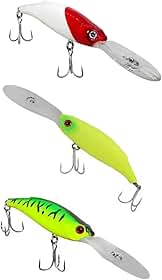 Marine Sports, Kit 3 Iscas Artificiais Pesca Ação Fundo Marine Sports Deep Dart 75 7,5cm 11,5g Cor:Kit 2