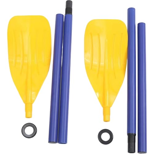 DAGLLGEW Boat Oars 2 Pack 45 Inch Detachable Foldable Portable Kayak Paddles Lightweight Plastic Oars for Inflatable Boat Fishing Travel Outdoor Canoe Paddles 2 Pack