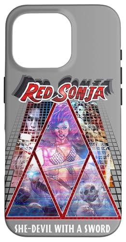 Red Sonja �|�X�^�[ �V���Z�E�F�[�u �Ԗ� �G�s�b�N �T�C�o�[�p���N 80�N�� ���g�� �X�}�z�P�[�X iPhone 16 Pro �p