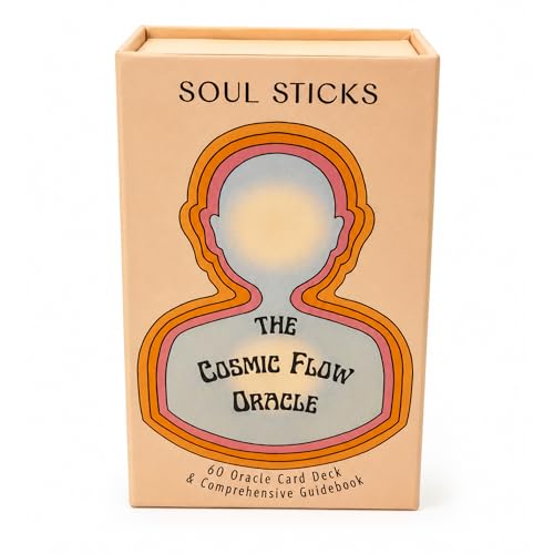 Soul Sticks The Cosmic Flow 60 Oracle Cards for Beginners, Oracle Cards with Meanings on Them, Answers to Guiding You Through Life and Career Questions, Tan