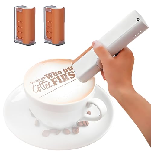 EpyGnom Mini Impresora Portátil de Café Imagen DIY Impresora de Inyección de Tinta Comestible Conexión Bluetooth Impresora de Alimentos de Grado Alimenticio para Hacer Pan Pasteles 2Coffee