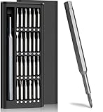 Kit Conjunto de Chave de Fenda 24 em 1 com Estojo Magnético Precisão Ideal para Reparos em Celulares, Notebooks, Relógios e Eletrônicos em Geral Premium