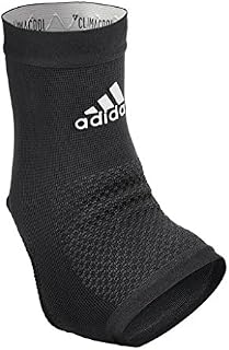 'Adidas Performance Climacool Ankle Compression Sleeve Support with Moisture Wicking Technology, Black, Size