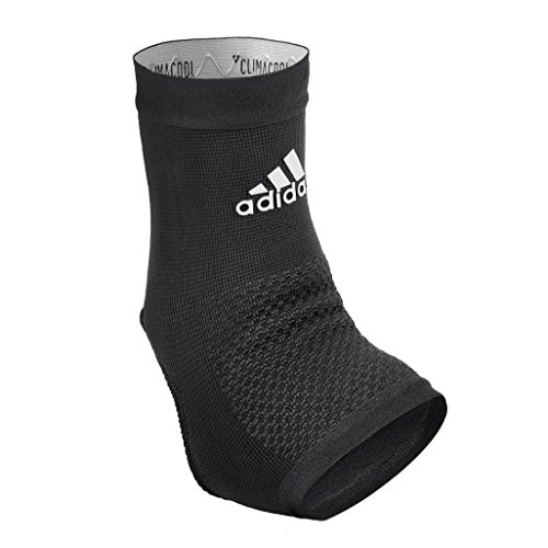'Adidas Performance Climacool Ankle Compression Sleeve Support with Moisture Wicking Technology, Black, Size