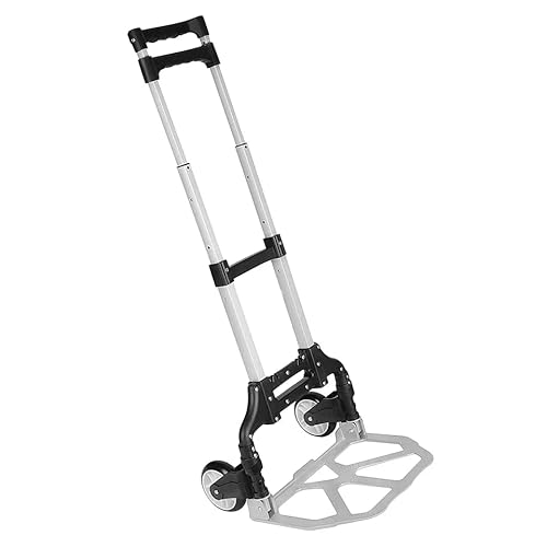 Carrinho de Carga Dobrável Chalesco - Suporta 80kg, Com Corda Elástica e Design Compacto Para Facili