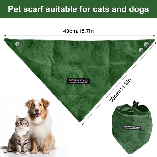 Hunde Dreiecks Halstuch, Kopftücher Hundehalstuch Dreieckstuch, Dreieckstuch Halsdreiecke Hundehalstcher, Einstellbare Hund Halstuch, für kleine und mittelgroße Hunde und Katzen
