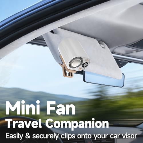 Ventilador de clip para coche sin aspas Foluu con pantalla LED y 199 velocidades 7