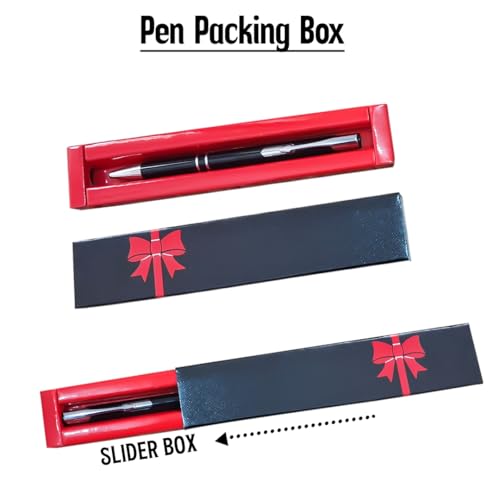 Image of Personalised Metal Pens with your Name or Company Name Printed, Black and Silver, Pack of 10