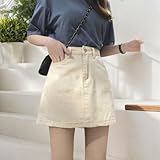 Minigonna jeans con orlo grezzo