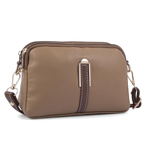 Image of ADISA Women's Crossbody Sling Bag - Stylish Cross Body Handbag for Girls & Women - Adjustable Strap Shoulder Bag (SL5141)