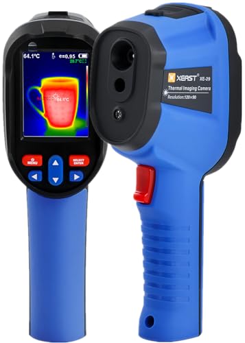 Thermal Imaging Camera, Handheld Infrared Thermal Camera, IR Image Resolution 1089 Pixels, 300000 Pixels Visible Camera for Power Industry, Industrial and Automotive Testing (XE-29)