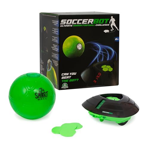 Smart Ball- Robot Entrenador de fútbol Interior, Color Verde, Medium (GIOCHI PREZIOSI 8960)
