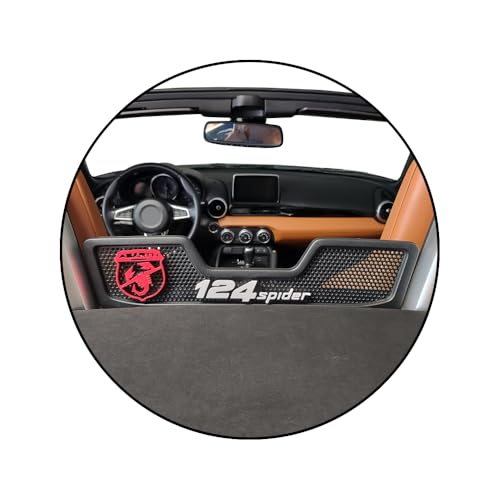 WIND DEFLECTOR ACCENT for Fiat 124 Spider | Custom Color Accessories Logo Emblem | VelociMods