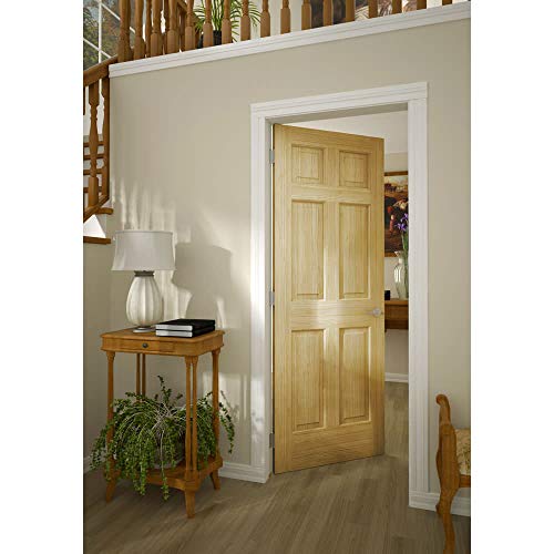 Colonial Six Panel Passage Door, Unfinished, 30\" x 80\" x 1.375\" - Thumbnail 2