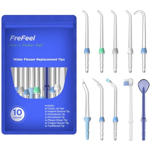 Image of Replacement Heads for Waterpik, Replacement Picks for Water Pik Water Flosser (10 Tips)