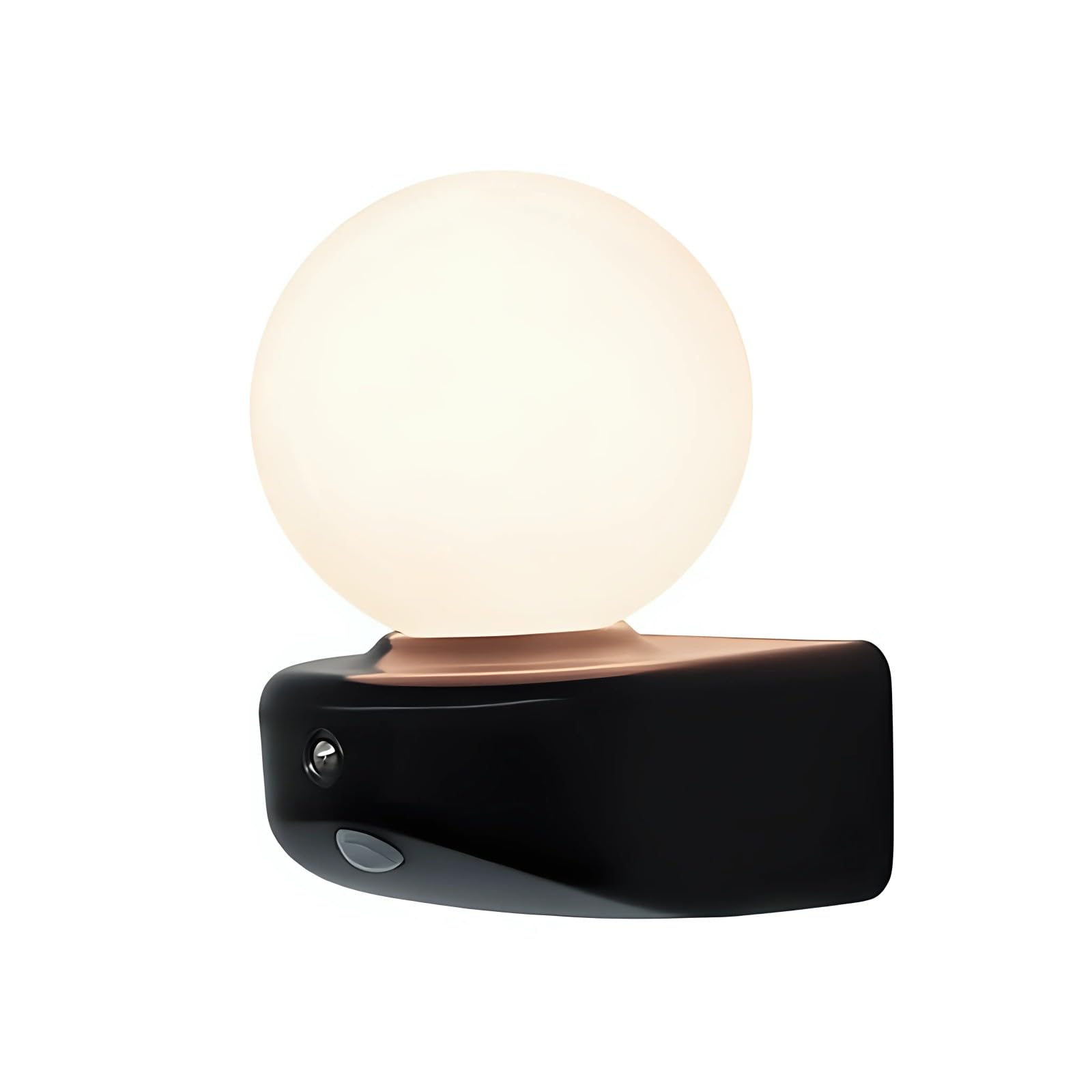 FROMCEO Rechargeable Night Lamp with Motion Sensors Cordless Lights Moons Shape Atmospheres Light for Bedroom Bedside Cordless Wall Lights for Bedroom Bedside
