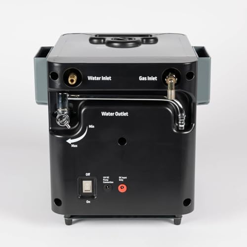 KAMPA - Geysir - Wasser erhitzen - Für Camping, Offroading Order mobiles Catering - 30°C bis 55˚C - 2,5 l Wasser pro Minute - Reise Gadgets - Heißes Wasser aus einem Wasserhahn oder Duschkopf