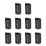 uxcell 10 Pcs Ferrite Filter Ring Core RFI EMI Noise Suppression Cable Clip ID 9mm 0.35Inch with Ears for Electronic Devices, Industry, Black