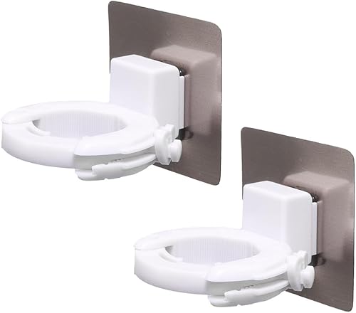 Soporte de mano ajustable montado en la pared para botellas de gel de ducha para baño, cocina, inodoro, no requiere perforación, dispensador de