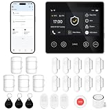 XUK 4,3'' Alarmanlage Haus & Wohnung ohne ABO, 4G + WLAN (2,4 GHz), Alarmsystem mit App, Alexa & Google kompatibel, ...