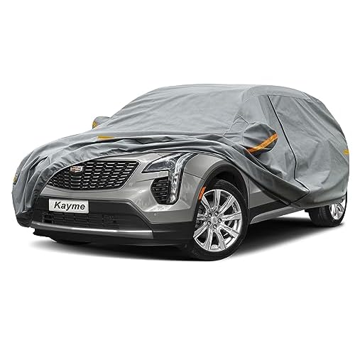 Kayme Heavy Duty SUV Car Cover Custom Fit Cadillac XT4/XT5 (2016-2025) Waterproof All Weather for Automobiles, Full Exterior Covers Sun Rain UV Protec