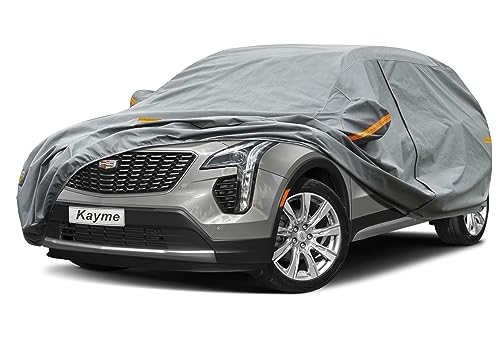 Image of Kayme Heavy Duty SUV Car Cover Custom Fit Cadillac XT4 /XT5 (2016-2025) Waterproof All Weather for Automobiles, Full Exterior Covers Sun Rain UV Protection.（Deliver About 3-10 Days）