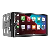 Dual Electronics DCA73W 7-inch Certified Apple CarPlay Android Auto Wired or Wireless | Double DIN Touchscreen Car Stereo Radio | Bluetooth | Backup Camera Input | USB Playback & Charge