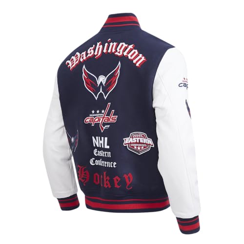 Image of Pro Standard Mens NHL Old English Varsity Jacket
