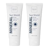 Obagi Sun Shield Hypoallergenic Mineral Sunscreen – Broad Spectrum SPF 50 Protection from the Sun – Sheer, Quick-Absorbing Formula – 3 oz, Pack of 2